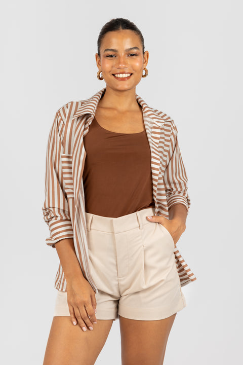 Camisa Evelyn Rayas - Camel