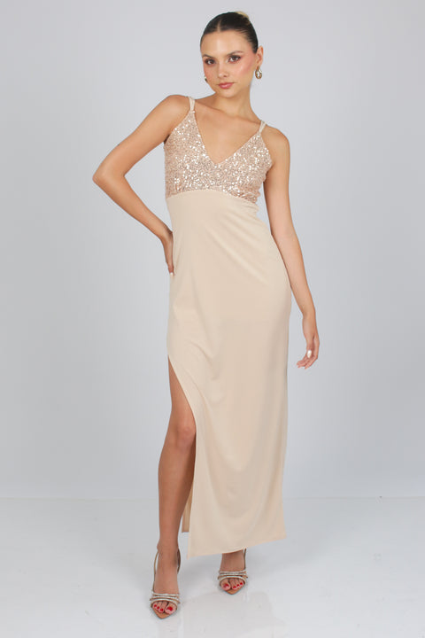 Vestido Fernanda - Beige