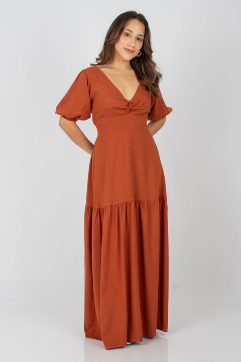 Vestido Berenice - Camel