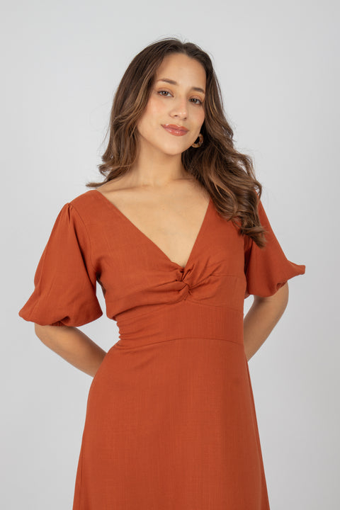 Vestido Berenice - Camel