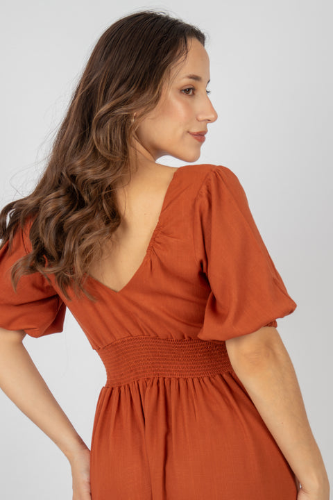 Vestido Berenice - Camel