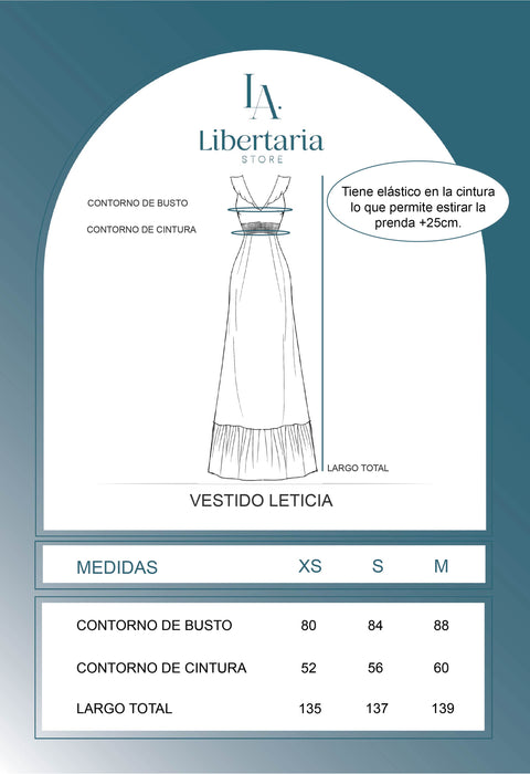 Vestido Leticia - Azul