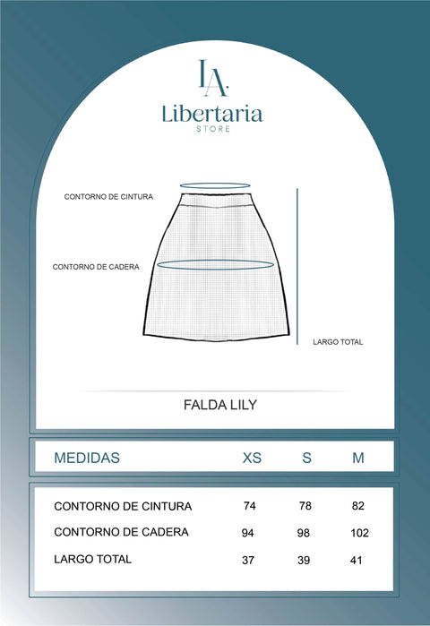 Falda Lily - Plomo