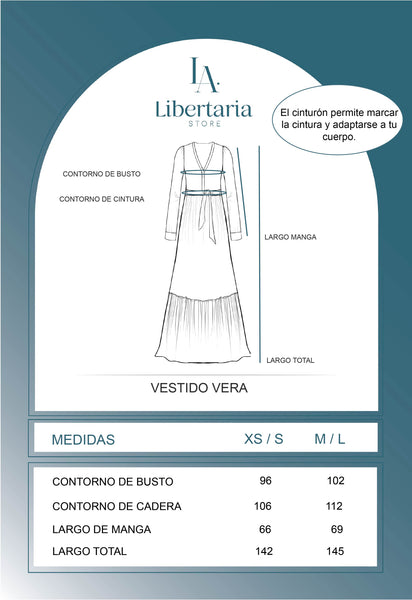 VESTIDO VERA LACRE