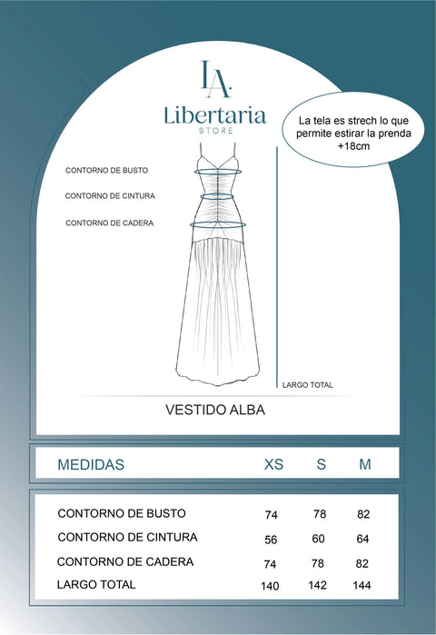 Vestido Alba - Perla