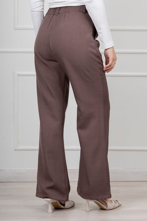 Pantalon Carla - Marron