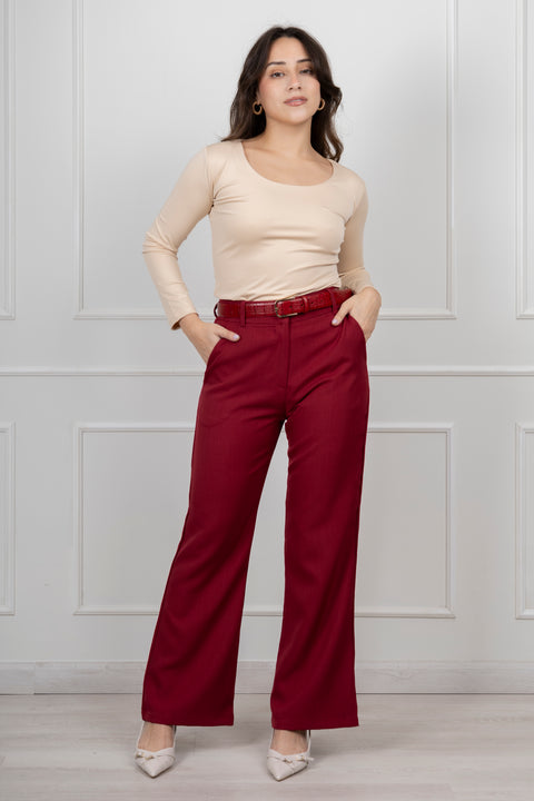 Pantalon Carla - Vino