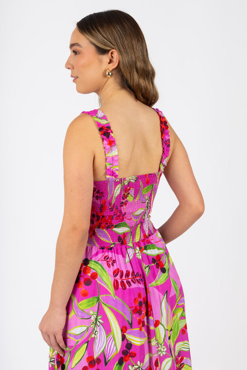 Vestido Rafaella - Fucsia