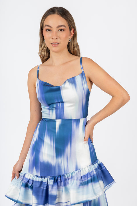 Vestido Abril - Azul