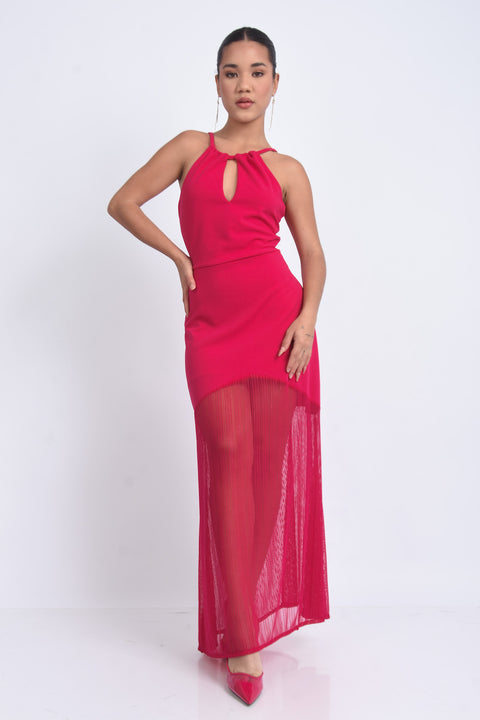 Vestido Flor - Fucsia