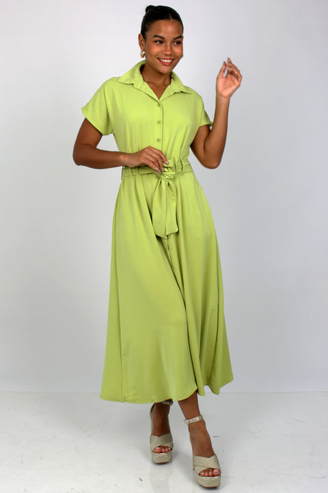 Vestido Valeska - Verde Limon