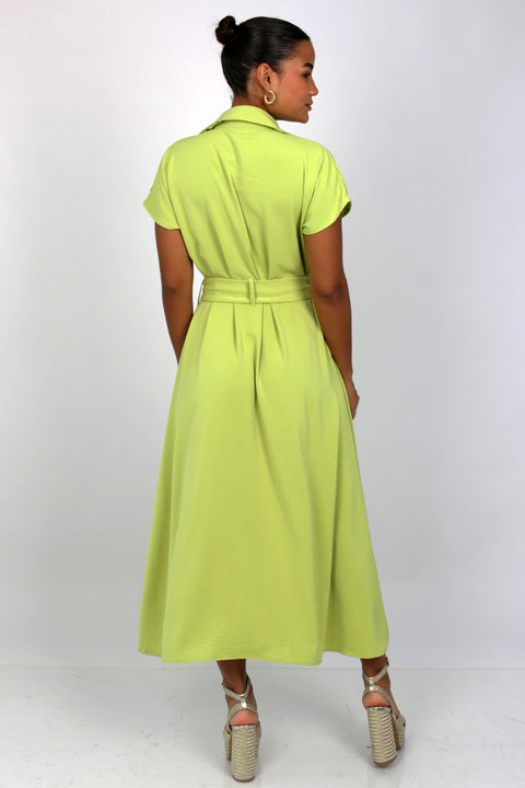 Vestido Valeska - Verde Limon