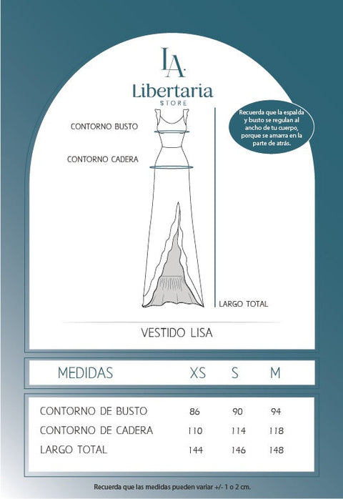 Vestido Lisa - Negro/Perla